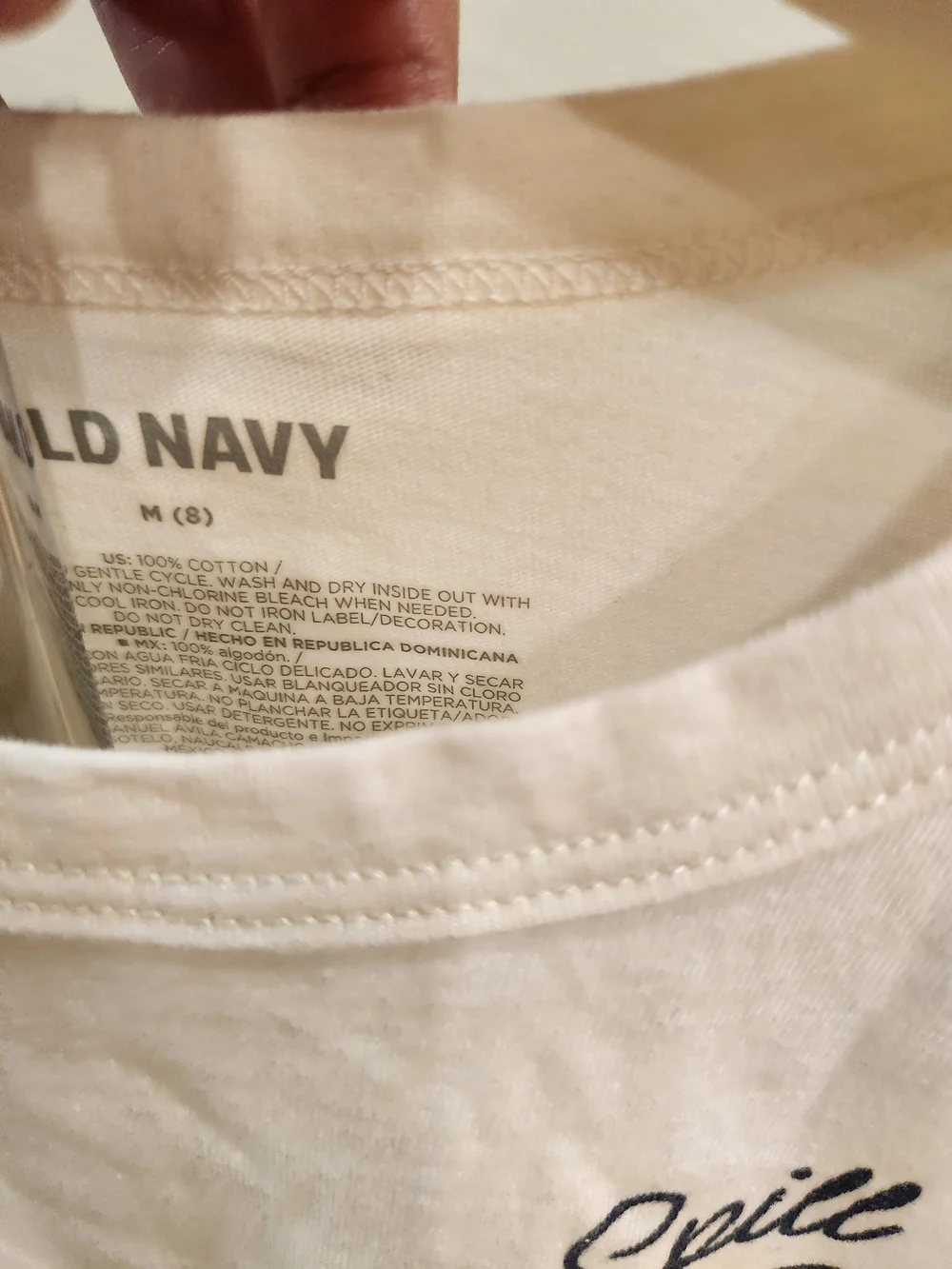 Old Navy Cream Kids 'Spill the Tea' Short Sleeve Graphic Tee